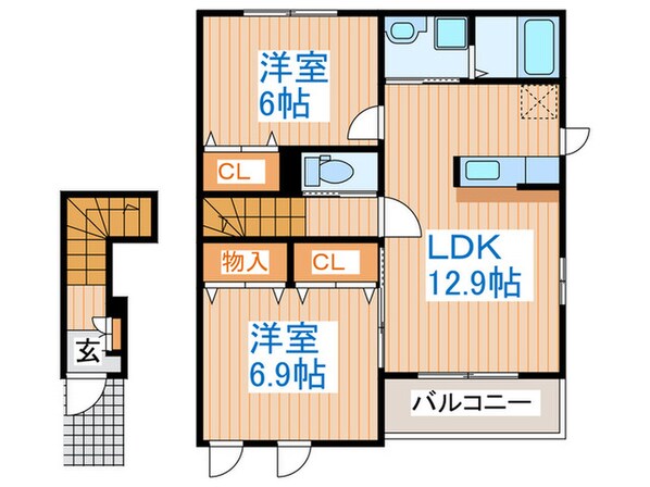 ホーク　メゾンBの物件間取画像